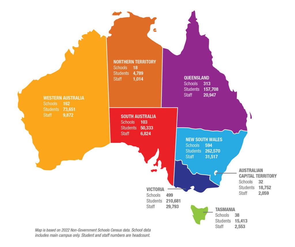 Australian Catholic Education Map 2022