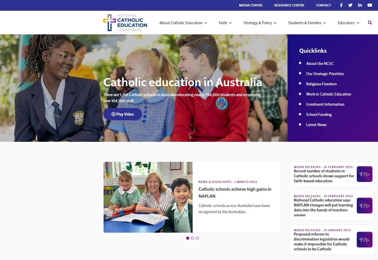 New website to showcase Catholic education across Australia NCEC
