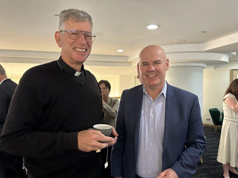 Bishop of Wagga Wagga, Most Rev Mark Edwards OMI and NCEC Deputy Chair
Director, Catholic Education South Australia Dr Neil McGoran